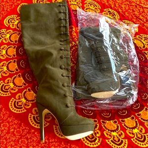 Knee High Olive boots